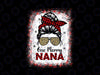 Bleached One Merry Nana Png, Messy Bun Buffalo Leopard Christmas Png, Merry Nana Png, Merry Christmas Mom Png, sublimation design download