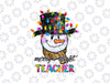 Merry And Bright Teacher Snowman PNG, Teacher Christmas Png, Merry and Bright Png, Holiday Christmas Light Funny Png Sublimation