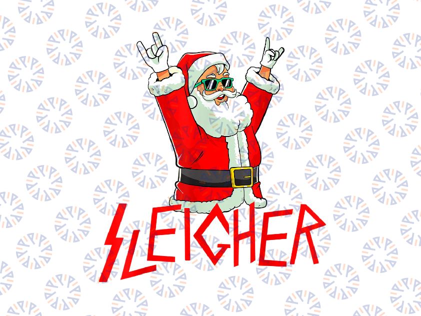 Sleigher Funny Christmas PNG, Santa Claus Png, Funny Santa Claus, Funny Christmas Png, Funny holiday Png, Ugly christmas party Sublimation Design