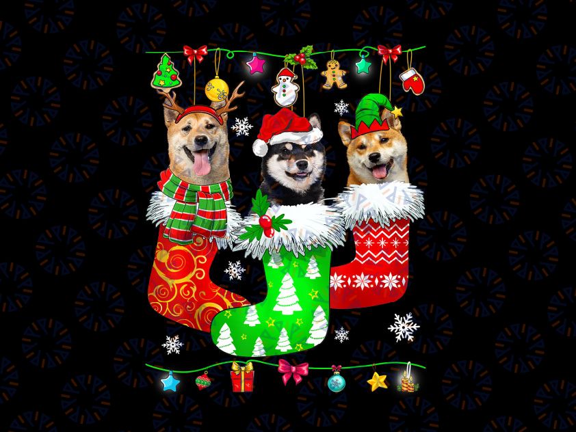 Christmas Socks Pajama Shiba Inu Dog Puppy Lover PNG, Shiba Inu Christmas,  Christmas Shiba, Shiba In Santa Hat, Christmas Shirts For Family