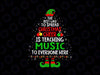 Music Teacher Christmas PNG, The Best Way To Spread Christmas Cheer Is Teaching Music PNG, Christmas Sublimation Digital Download