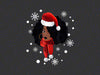 Merry Christmas Santa Black Girl PNG, Melanin Christmas, Black Girl Christmas, Afro Woman Christmas PNG Sublimation