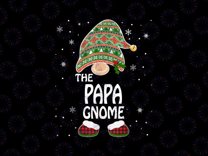 The Papa Gnome PNG, Christmas Gnomes PNG, Christmas Pajama, Christmas Family Matching PNG sublimation Digital Download