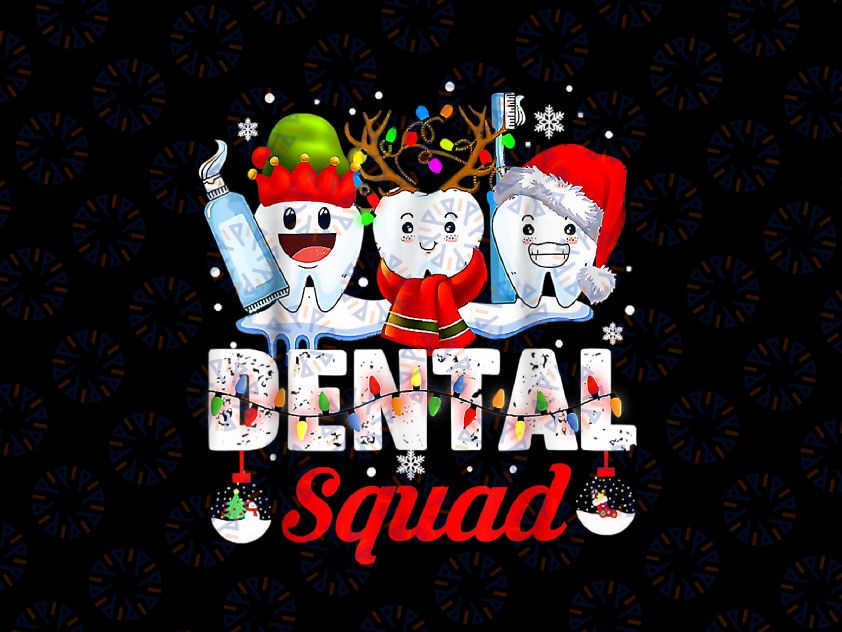 Funny Santa Reindeer Christmas Dental Squad PNG, Christmas pngth PNG, Dental Christmas Png, Dental Png Sublimation Digital Download