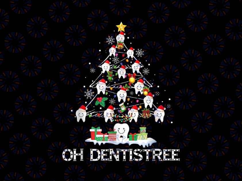 Oh Dentistree Funny Christmas Tree PNG, Dental Hygiene Xmas PNG, Dental Christmas Png, Christmas pngth Tree, Dental Hygiene Png, Dental Life