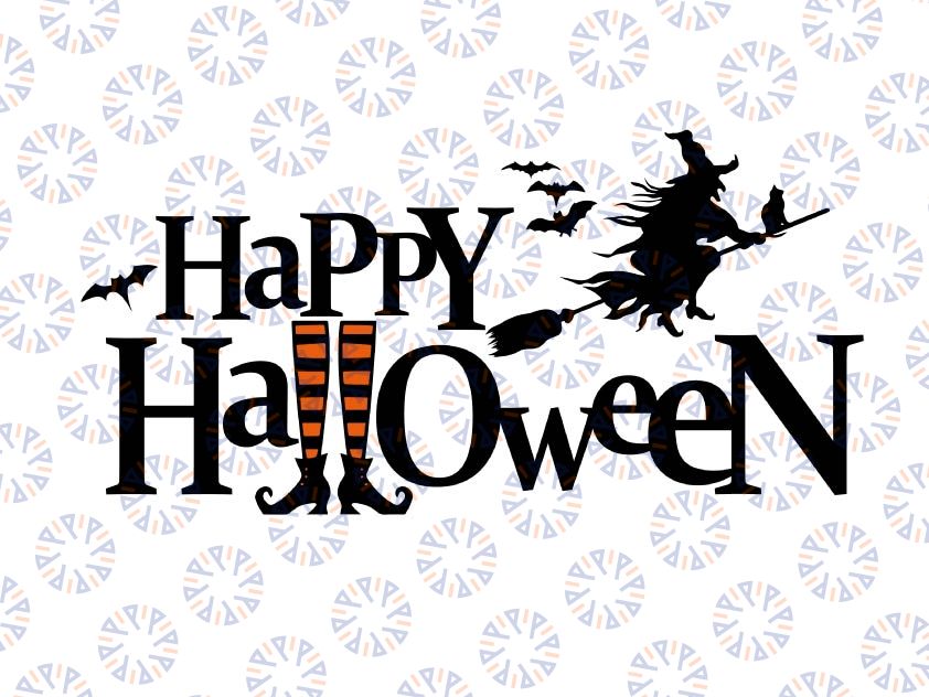 Happy Halloween SVG, Halloween Clipart Svg, Halloween Svg, Halloween Bat SVG, Digital Download, Cut File, Sublimation, Clip Art