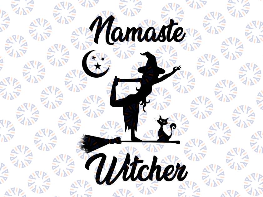 Namaste Witches svg | Halloween svg | Yoga svg | Women Yoga Svg Png | Halloween svg png