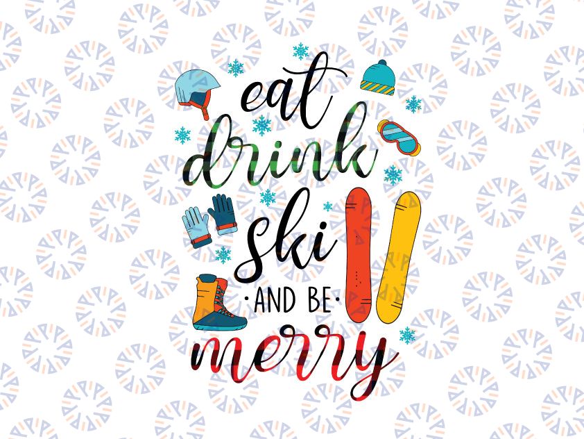 Eat Drink And Be Merry Svg Eps Png Cut File, Christmas Quote Svg, Funny Svg, Cameo Cricut, Holiday Svg, Believe Svg, Christmas svg