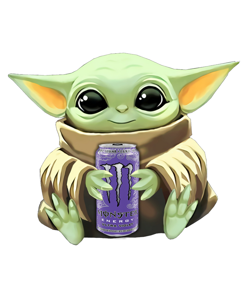 Baby Yoda with Ultra light Monster PNG,  Baby Yoda png, Sublimation ready, png files for sublimation,printing DTG printing - Sublimation design download - T-shirt design sublimation design
