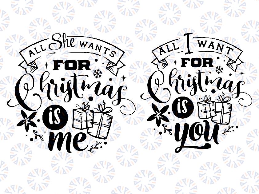 All I Want for Christmas is You SVG, Christmas SVG, holly and berries svg, Merry Christmas SVG, Have yourself A Merry Little Christmas