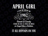 Im April Girl 1982 Birthday Svg, Born In April 1982 Girl Svg, 40th Birthday Svg, 40th Birthday Svg, Aged to Perfection Svg