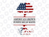 American Grown Puerto Rican Roots SVG American Flag SVG, Puerto Rican Flag SVG, America Flag, Puerto Rico Flag, family roots svg Family tree