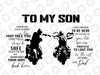 To my Son wherever your journey in life... SVG - Biker SVG