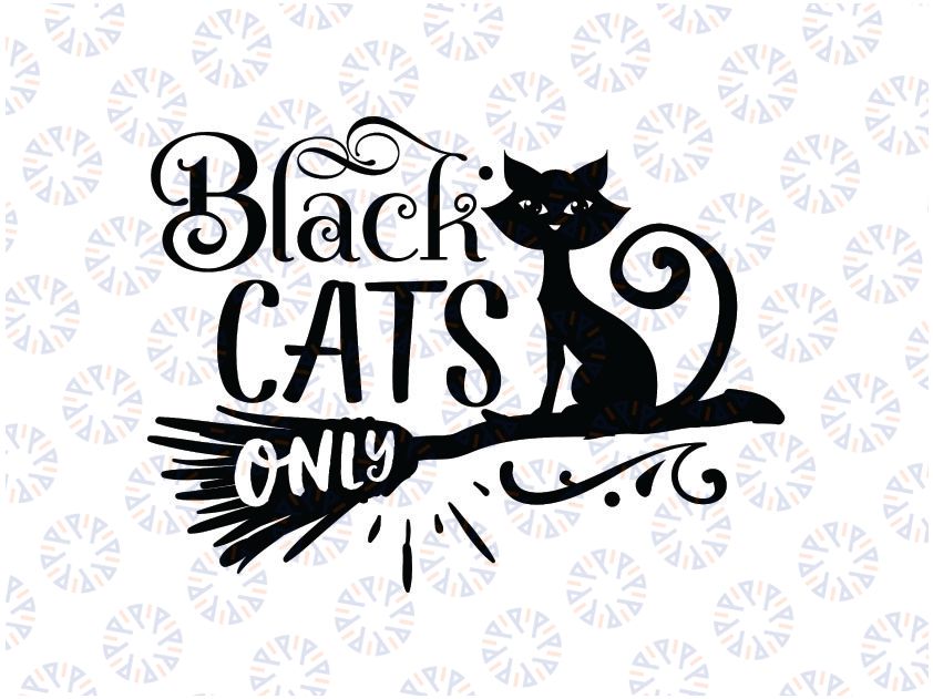 Black cat only svg, Cat svg, halloween cat svg, Funny Halloween Black Cat SVG, Dxf Eps Png Digital Download