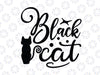 Halloween Black Cat svg, Funny Black Cat svg, Funny Halloween svg, Cute Halloween Cat svg, Halloween Gift, Witch Cat Pumpkins svg