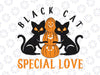 Love Cats SVG Clipart, Cat svg, halloween cat svg, Funny Halloween Black Cat SVG, Dxf Eps Png Digital Download