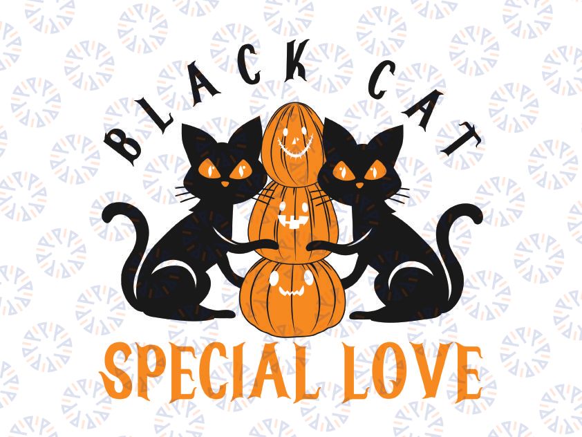 Love Cats SVG Clipart, Cat svg, halloween cat svg, Funny Halloween Black Cat SVG, Dxf Eps Png Digital Download