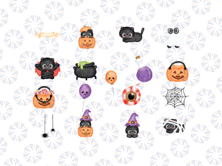 Halloween SVG Bundle, Happy Halloween SVG, Pumpkin SVG, Digital Download, Cricut, Silhouette