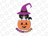Halloween black cat pumpkin SVG DXF ,Halloween svg Black cat svg Silhouette & Cricut Cut Files