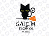Salem broom co svg, Cat svg, halloween cat svg, Funny Halloween Black Cat SVG, Dxf Eps Png Digital Download