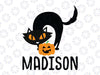 Personalized Name Cat svg, halloween cat svg, Funny Halloween Black Cat SVG, Dxf Eps Png Digital Download