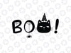 Halloween black cat Boo SVG DXF Halloween Silhouette & Cricut Cut Files