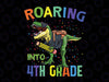 Roaring Into 1st Grade Dinosaur Svg Png, T Rex Back to School Svg, 1st Grade dinosaur svg, Back to school svg, Cricut and Silhouette