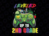 Leveled Up To 2nd Grade Png, 2nd Grade Video Game Png, Gamer Boy Back To School Png, Second Grade Gaming Gift, First Day Of School Png