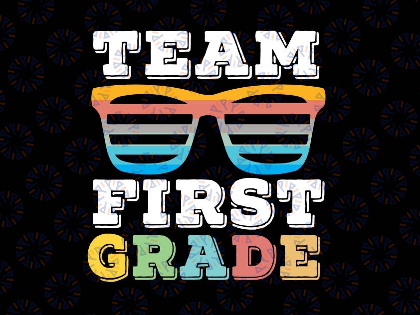 Team Frist Grade Svg, 1st Grade Squad Svg, Back To School Svg, First Day of School Svg, 1st Grade Student Svg Cricut