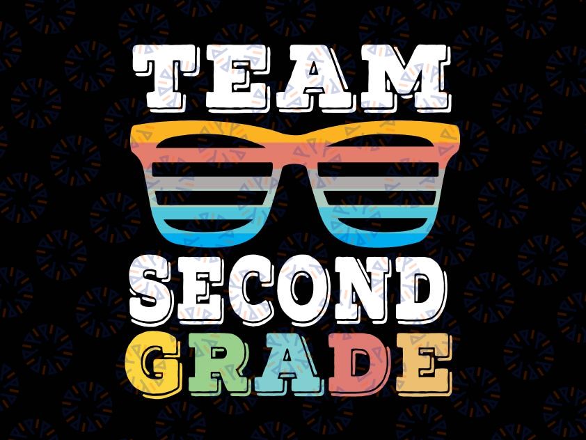 Team Second Grade Svg, 2nd Grade Squad Svg, Back To School Svg, First Day of School Svg, 2nd Grade Student Svg Cricut