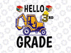 Hello 3rd Grade Construction Svg, First Day Of School, Teacher Vector, Silhouette Png Dxf Cut Digital File