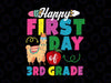 Happy First Day Of  3rd Grade svg, Third Grade svg, School svg, Back to School svg, 3rd Grade svg, dxf, Print Cut File, Cricut, Silhouette