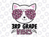 3rd Grade Vibes Png, Back To School Cat Kitty Leopard Png, First day of School Png