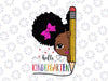 Hello Kindergarten Svg, Afro Black Girls Kids Back to School Svg, Cute black African American kids Svg, clipart