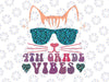 Back To School Png, 4th Grade Vibes Leopard Tie Dye Png, Cat Girl Eyes Png, Back To School Cat Kitty Leopard Png