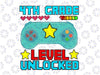 4th Grade Level Unlocked Svg Back To School Gamer Svg, 4th GradeGamepad Svg, Fourth Grade Svg, Cut file