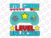 5th Grade Level Unlocked Svg Back To School Gamer Svg, 5th Grade Gamepad Svg, Fifth Grade Svg, Cut file