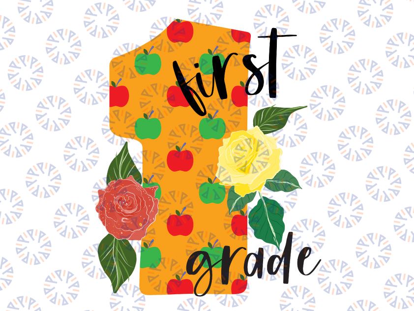 Back to school, First grade , PNG file for sublimation, first day of school, printable, 1st grade printable