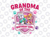 Personalized Name Grandma Of The Birthday Girl Png, Dog Birthday Family Png, Girl Birthday Matching , Paw Patrol Custom Birthday, Special Event Dog Png