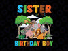 Personalized Sister Of The Birthday Boy Png, Safari Jungle Birthday Png, Matching Family Birthday, Matching Family Safari Png, Zoo Birthday Png, Birthday Boy/Girl