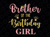 Brother Of The Birthday Girl Svg, Family Svg, Birthday Svg, Family Svg, Mommy of the Birthday Girl, Daddy, Brother, Sister, Birthday Svg