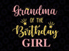 Grandma Of The Birthday Girl Svg, Family Svg, Birthday Svg, Family Svg, Mommy of the Birthday Girl, Daddy, Brother, Sister, Birthday Svg