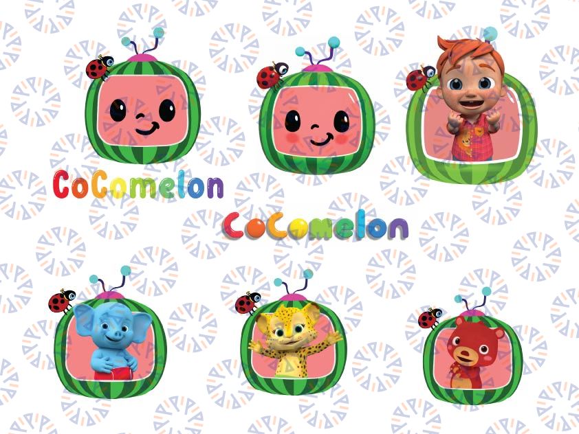 Cocomelon Clipart Png, Cocomelon Birthday Png Bundle, Cocomelon Party, Cocomelon Characters Png