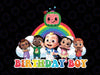 Cocomelon Birthday Boy And Friends Png, Cocomelon PNG, Baby Kids Png, Watermelon Birthday Number Png
