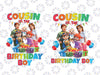 Cocomelon Cousin Of The Birthday Boy Png, Cocomelon Family Png, Cocomelon Party Family matching Png, Family Cocomelon