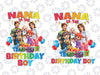 Cocomelon Nana Of The Birthday Boy Png, Cocomelon Family Png, Cocomelon Party Family matching Png, Family Cocomelon