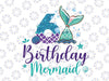 Birthday Mermaid 6th Png, Mermaid Birthday Png, Mermaid Tail Png, Birthday Girl Png, Mermaid Numbers Png, Birthday png