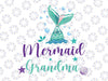 Mermaid Grandma Birthday Family SVG, Mermaid Birthday svg, Family Members svg, Mermaid Tail svg, Mermaid girl svg, Mermaid Party