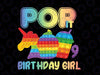 Pop It Birthday Number Png, Pop It Birthday Girl Png, Numbers 1 - 9 Birthday Girl Png, Pop It Png, Pop It Unicorn Png