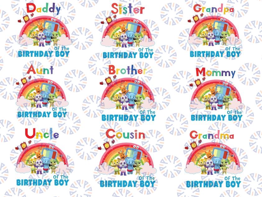 Party Birthday Boy Png, Family Birthday Png, Mommy, Daddy, Custom Name Birthday Boy Png Printable